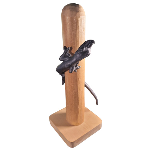 Rustic Cast Iron Komodo Dragon Statue — Lodgecore Cabin Decor Statement Piece - Picture 6 of 11